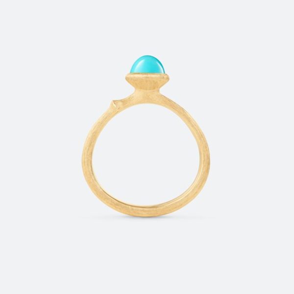 Lotus-Ring "0", Türkis