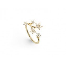 RING "SHOOTING STARS" PAVÉ